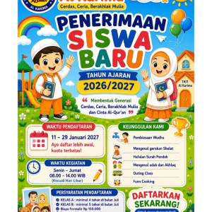TKIT Al Karima Buka Penerimaan Siswa Baru Tahun Ajaran 2026/2027, Siap Membentuk Generasi Cerdas dan Berakhlak Mulia