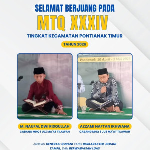 Santri SMP Quran Alkarima Siap Berjuang di MTQ XXXIV Tingkat Kecamatan Pontianak Timur 2026
