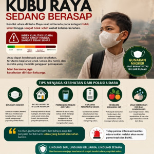 Kubu Raya Sedang Berasap, Yayasan Alkarima Imbau Masyarakat Lindungi Kesehatan
