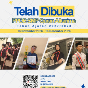 PPDB SMP QURAN ALKARIMA TAHUN AJARAN 2027/2028 RESMI DIBUKA
