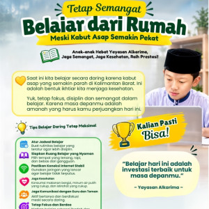 Tetap Semangat Belajar dari Rumah di Tengah Kabut Asap Kalimantan Barat