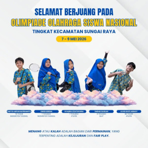 SMP Qur’an Alkarima Ikuti Olimpiade Olahraga Siswa Nasional Tingkat Kecamatan Sungai Raya