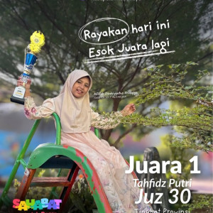 SDIT AL KARIMA Kubu Raya Kembali Torehkan Prestasi Tingkat Provinsi, Afifah Dzakiyyatus Shidqiya Raih Juara 1 Lomba Tahfidz Al-Quran Juz 30