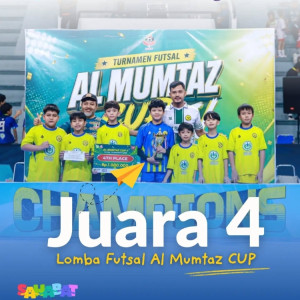 Tim Futsal SDIT Al Karima Raih Juara 4 Turnamen Futsal Al Mumtaz Cup, Tunjukkan Semangat Sportivitas dan Prestasi